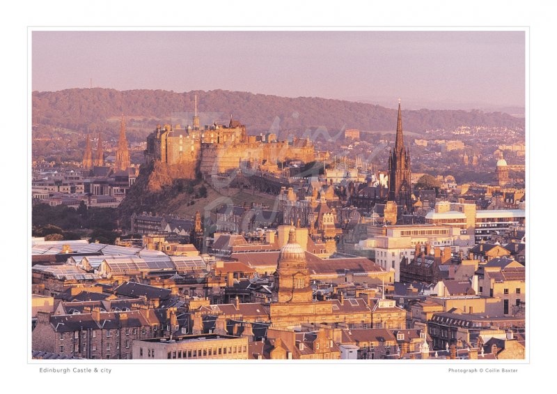Edinburgh Castle & City Print Colin Baxter Photography