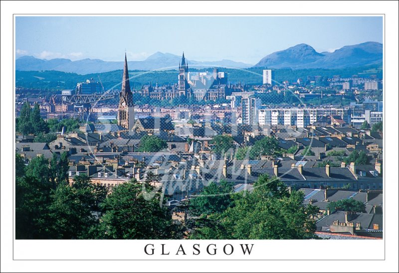 Glasgow from South Glasgow Postcard (H SG) Stirling Gallery