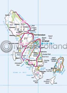 Bute Map Magnet (V) (Apr)