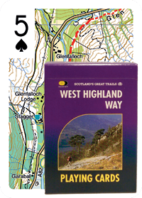 West Highland Way Map Playing Cards
