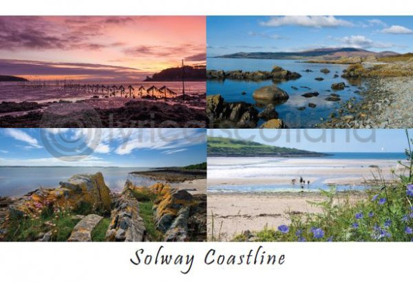 Solway Coastline Composite 1 Postcard (HA6)