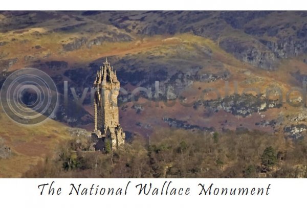 National Wallace Monument Landscape Postcard (H A6 LY)