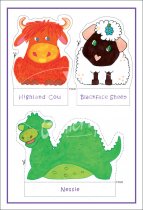Scottish Animal Cut-outs Postcard (H SG)