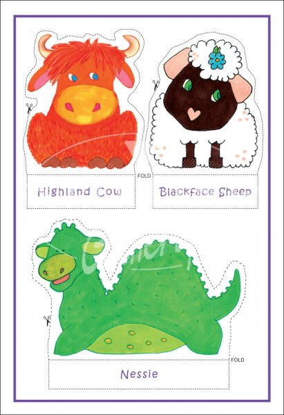 Scottish Animal Cut-outs Postcard (H SG)