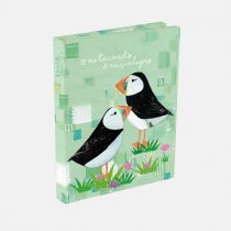 Notecard Wallet Sea Breeze Puffins