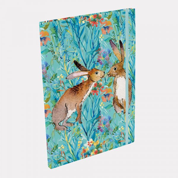 A4 Notebook Kissing Hares