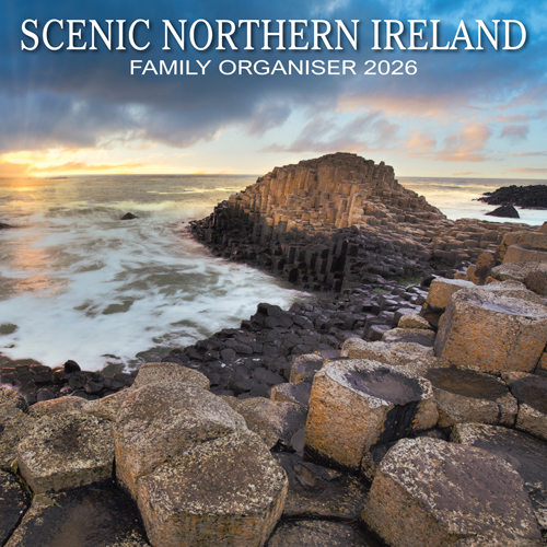 2026 Calendar Scenic Northern Ireland Family Organiser (2 for 10v) (Mar)