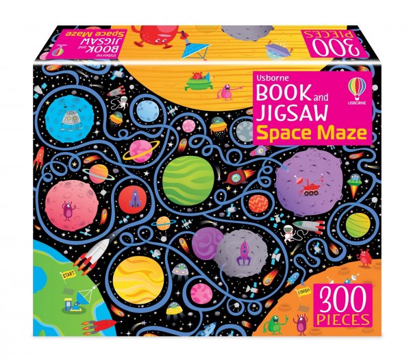 Book & Jigsaw Space Maze 300pc (Sep)
