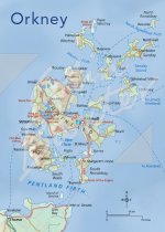 Orkney Map Magnet (V CB)