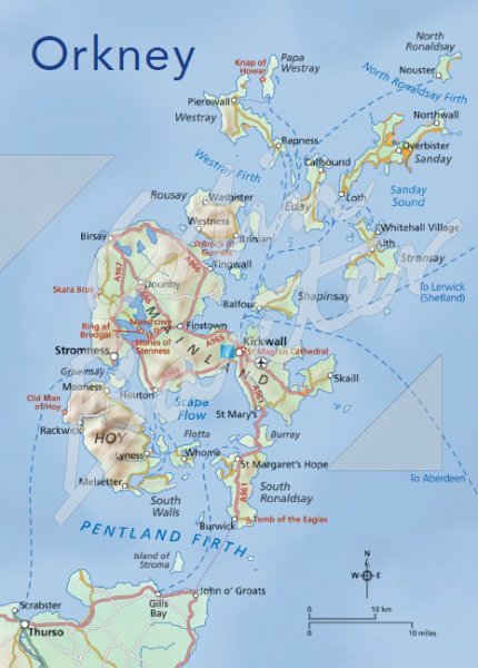 Orkney Map Magnet (V CB)