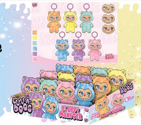 Luv-a-Boos Fluffy Monster (6 Asst) (CPU12) (Sep)