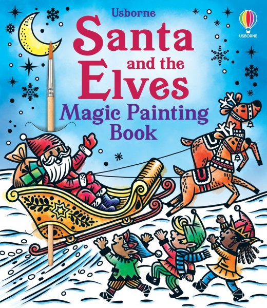 Santa & the Elves Magic Painting Book (Oct)