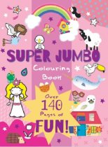 Super Jumbo Colouring Book Pink (Aug)