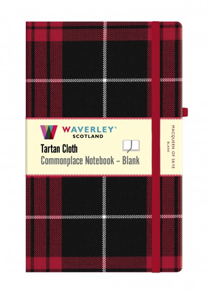Tartan Cloth Notebook Large Blank: MacQueen of Skye (Nov)
