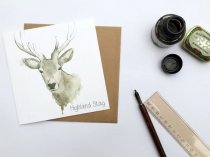 Highland Stag Greetings Card (BA)