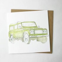 Land Rover Green Greetings Card (BA)