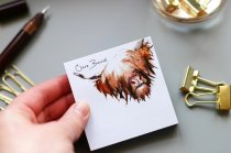 Sticky Notes Highland Cow