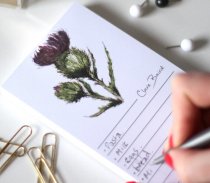 Magnetic Notepad Thistle Flower of Scotland