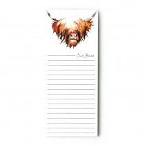 Magnetic Notepad Highland Cow