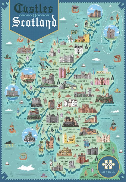 Jigsaw Castles of Scotland 500pc (May)