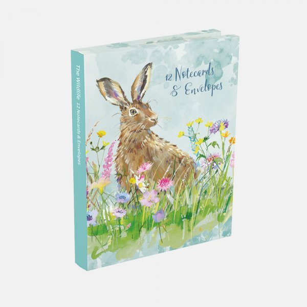 Notecard Wallet Wildlife Hare (Feb)