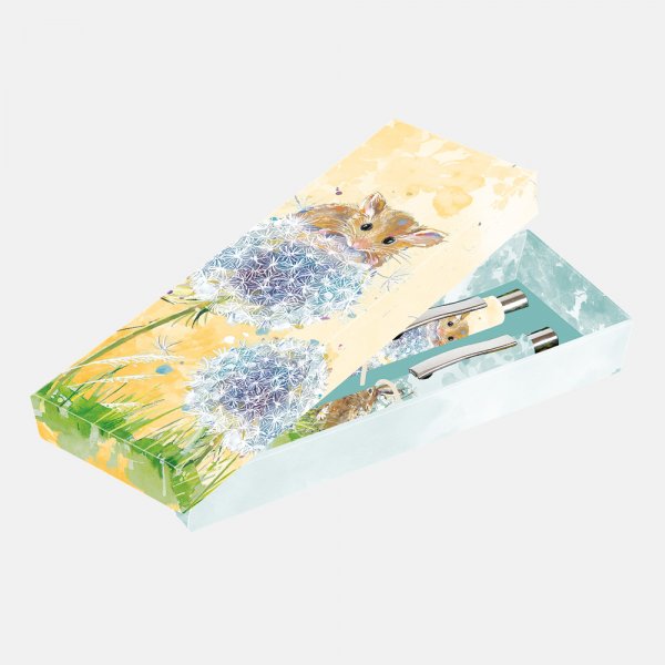 Gift Pen Set Wildlife Field Mouse (Feb)