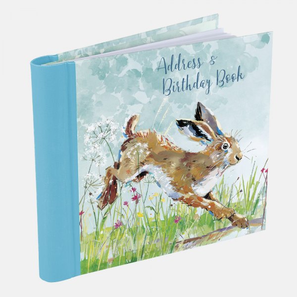 Address & Birthday Book Wildlife Hare (Feb)