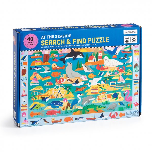 Jigsaw At the Seaside Search & Find 64pc (Jan)
