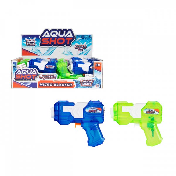 Aqua Shot Micro Blaster Water Pistol (3 Asst) (CPU24) (Feb)
