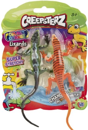 Creepsterz Colour Changing Lizards Twin Pack (3 Asst)