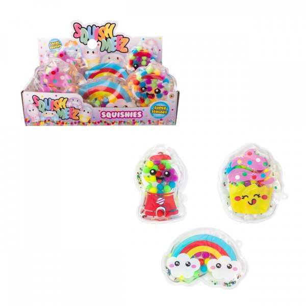 Squish Meez Sensory Squishies (3 Asst) (CPU12) (Feb)