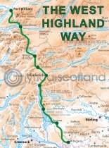 West Highland Way Route Map Magnet (V LY)