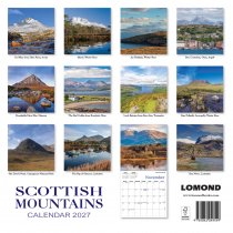 2027 Calendar Scottish Mountains (2 for 10v) (Mar)