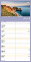 2027 Calendar Scenic England Family Organiser (2 for 10v) (Mar)