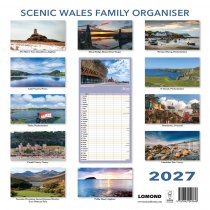 2027 Calendar Scenic Wales Family Organiser (2 for 10v) (Mar)