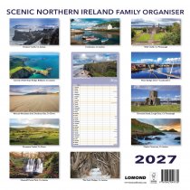 2027 Calendar Scenic Northern Ireland Family Organiser (2 for 10v) (Mar)