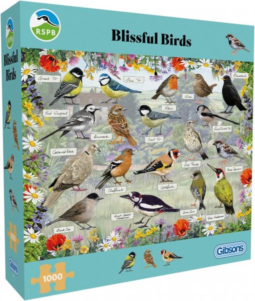 Jigsaw Blissful Birds 1000pc (Feb)