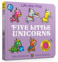 Five Little Unicorns Board Book (Jun)
