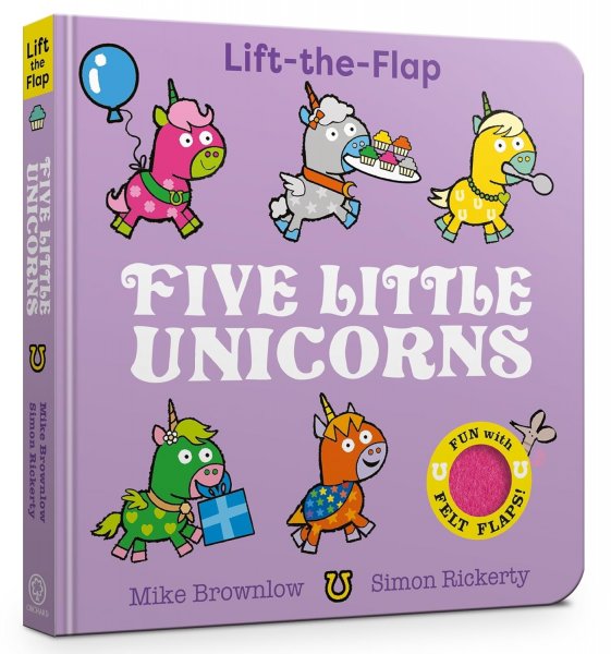 Five Little Unicorns Board Book (Jun)