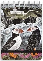 Notebook Pocket Fair Isle Puffins Spiral Bound (Jul)