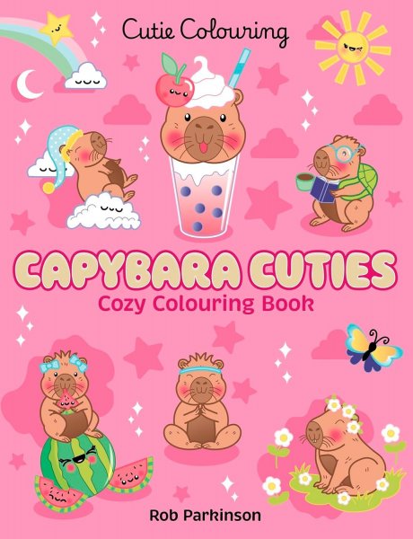 Capybara Cuties Cozy Colouring Book (Jul)