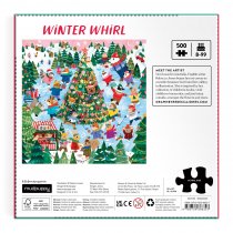 Jigsaw Winter Whirl 500pc Family Puzzle (Mudpuppy) (Oct)